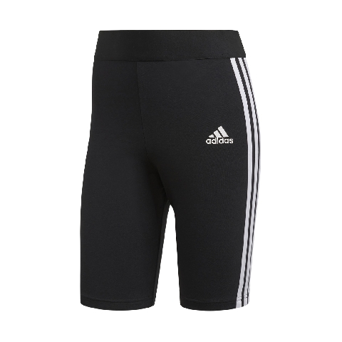 adidas 短褲 MH 3-Stripes Short 女款 愛迪達 緊身短褲 車褲 健身 重訓 穿搭 黑 白 FI4628 FI4628