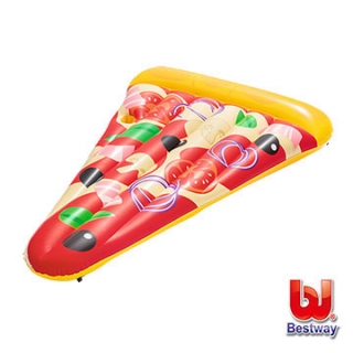 【愛而富L&R】Bestway。美味披薩造型充氣浮排/pizza泳圈/浮板 44038