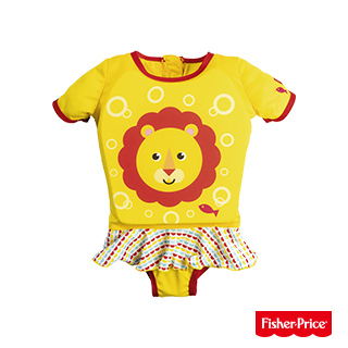 【愛而富L&R】Fisher-Price。女款幼兒浮力連身泳衣 93523