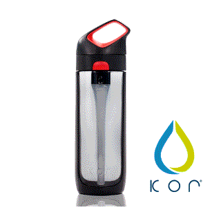 KOR water 水瓶- Nava Sport 650ml-黑紅