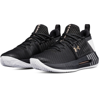 【UNDER ARMOUR】男 UA Drive 4低筒籃球鞋 墨黑