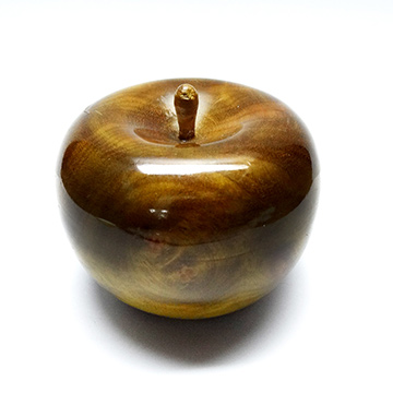 【騰觀開運精品館】金絲楠-蘋果擺件(隨機出貨)