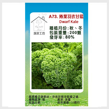 【蔬菜工坊】A73.捲葉羽衣甘藍種子