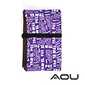 AOU 台灣製造大尺寸野餐墊 防水露營墊 (潮流紫色) 66-022D2