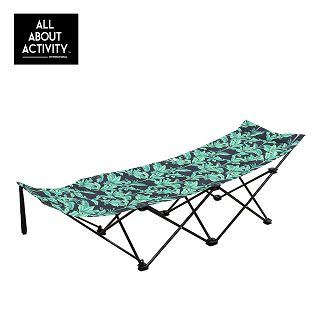 日本品牌ALL ABOUT ACTIVITY-攜帶型摺疊躺椅-清新綠草