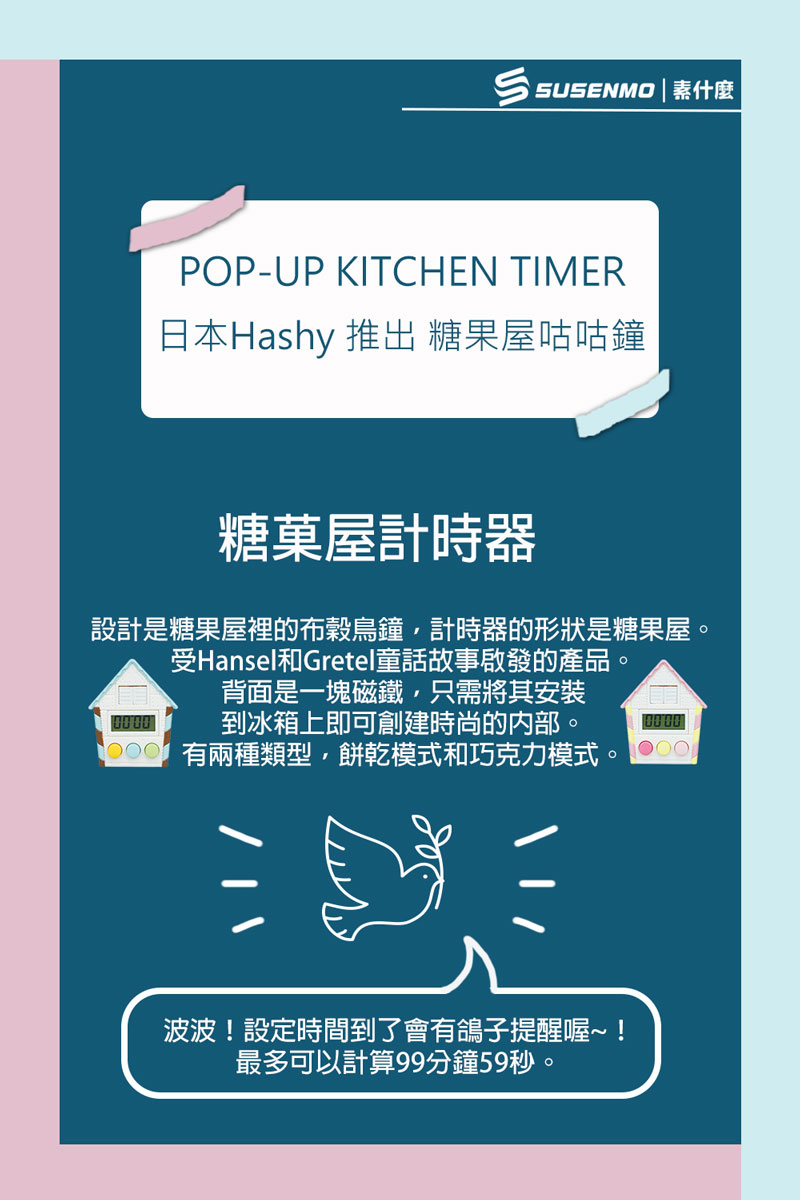 Jual (Hashy)[Hashy] Japanese candy house cuckoo clock blue timer