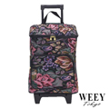 WEEY 時尚輕巧購物車 菜籃車 載運車(紅花)29-010