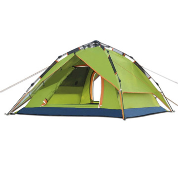 PUSH!戶外休閒登山用品 氣動液壓式3用4人四季專業型帳篷