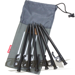 omax露營營釘-30cm-8入+專用30cm收納袋