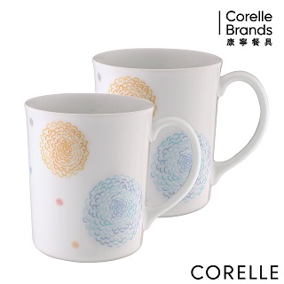 【美國康寧 CORELLE】繽紛美夢2件式馬克杯組(B01)
