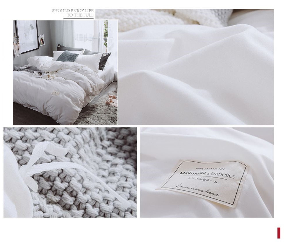 white cotton double duvet