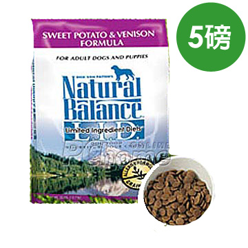 美國Natural Balance.地瓜鹿肉全犬低敏配方【4.5磅】