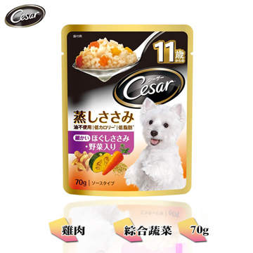 西莎 巧鮮包11歲以上特細切雞肉與蔬菜70g