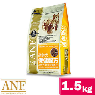 ANF愛恩富˙高齡犬保健配方-高齡犬/體重控制配方1.5kg(小顆粒)