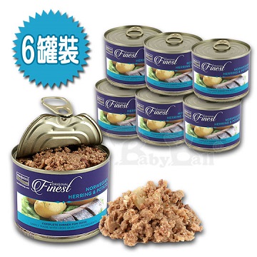 海洋之星FISH4DOGS挪威鯡魚馬鈴薯主食犬罐185g(六罐裝)