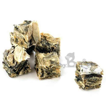 【海洋之星FISH4DOGS】營養潔齒點心-魚皮小丁(13mm)(100g*1)