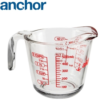 美國Anchor專業級強化玻璃量杯500cc