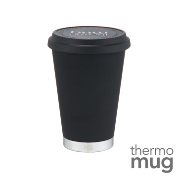 ◤日本人氣最火紅的隨行杯◢Thermo Mug【大口徑保溫隨行杯】低調黑 (鈴木太太公司貨)