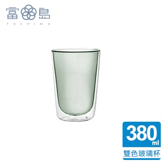 【FUSHIMA 富島】Addicted系列-雙層玻璃杯380ML-時尚貴族黑