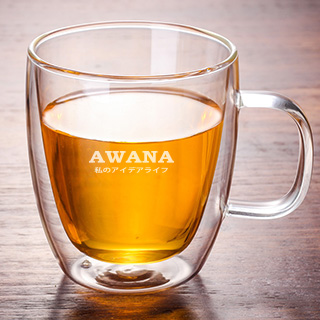 AWANA手把雙層玻璃瓶500ml
