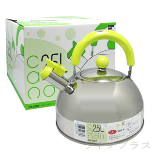 日本不銹鋼笛音壺-2.5L-綠色