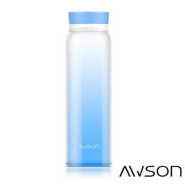 AWSON 304彩漾超輕量不銹鋼真空保溫保冷杯ASM82(藍)