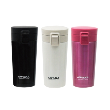AWANA彈蓋式汽車保溫杯350ML(B)