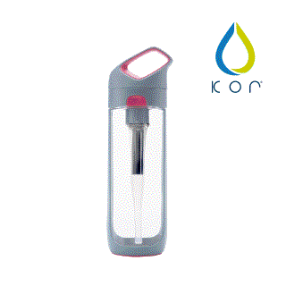 KOR NAVA filter 隨身濾水瓶 灰粉/650ml(內含濾芯*1)