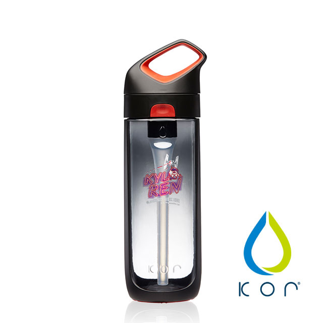 【美國KOR water】Nava Sport夜光星戰瓶650ml(凱羅忍/黑紅色)