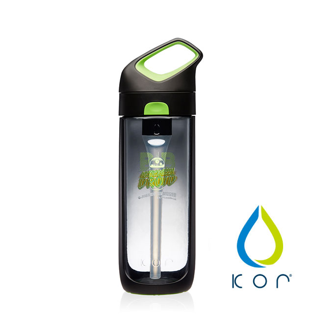 【美國KOR water】Nava Sport夜光星戰瓶650ml(BB8/黑綠色)
