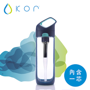 KOR NAVA filter 隨身濾水瓶 自信藍/650ml(內含濾芯*1)
