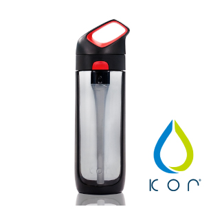 KOR water 水瓶- Nava Sport 650ml-黑紅