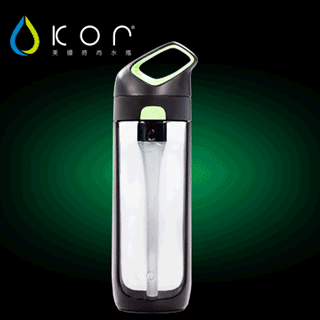 KOR water Nava Sport 魔鬼剋星運動水瓶-黑綠650ml(餓鬼史萊姆)