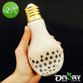 【OMORY】創意燈泡造型玻璃水杯-250ml(2入)