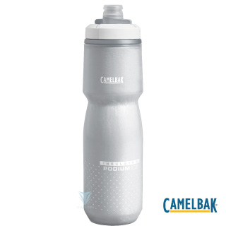 【美國CamelBak】CB1872101062 620ml Podium ICE 酷冰保冷噴射水瓶 雪白