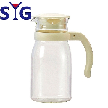 SYG精緻玻璃耐熱涼水壺805cc-白蓋