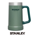 【美國Stanley】冒險系列真空啤酒杯 709ml-錘紋綠