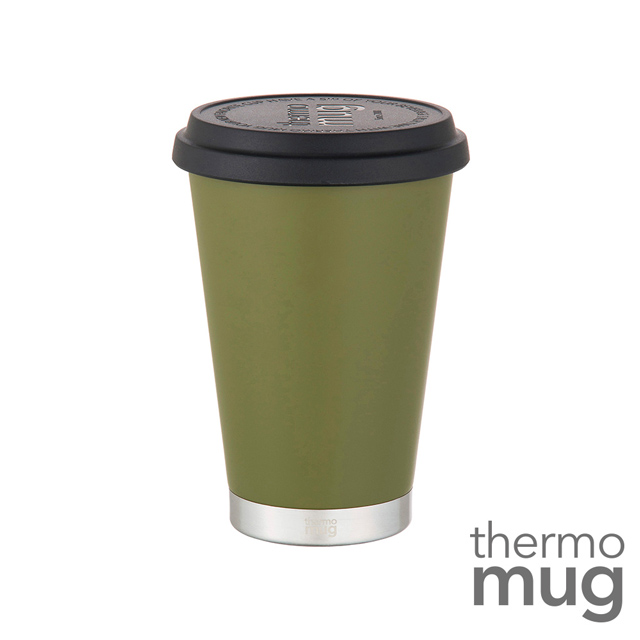 ◤日本人氣最火紅的隨行杯◢Thermo Mug【大口徑保溫隨行杯】森林綠(鈴木太太公司貨)