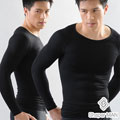 【Shaper MAN】肌力機能衣 男性塑身衣-長袖/黑