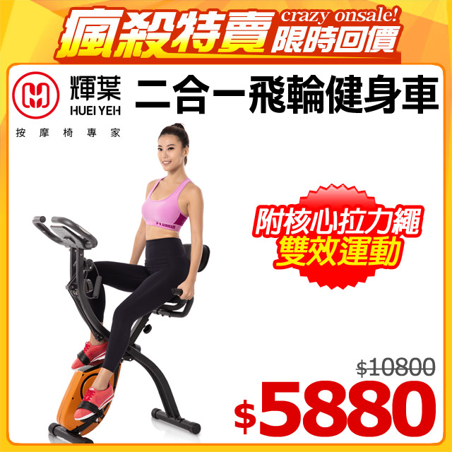輝葉 二合一飛輪伸展健身車 HY-20153
