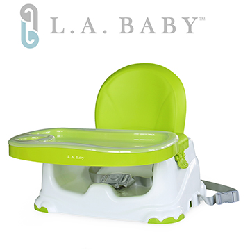 【L.A. Baby】攜帶式兒童摺疊餐椅(綠色)