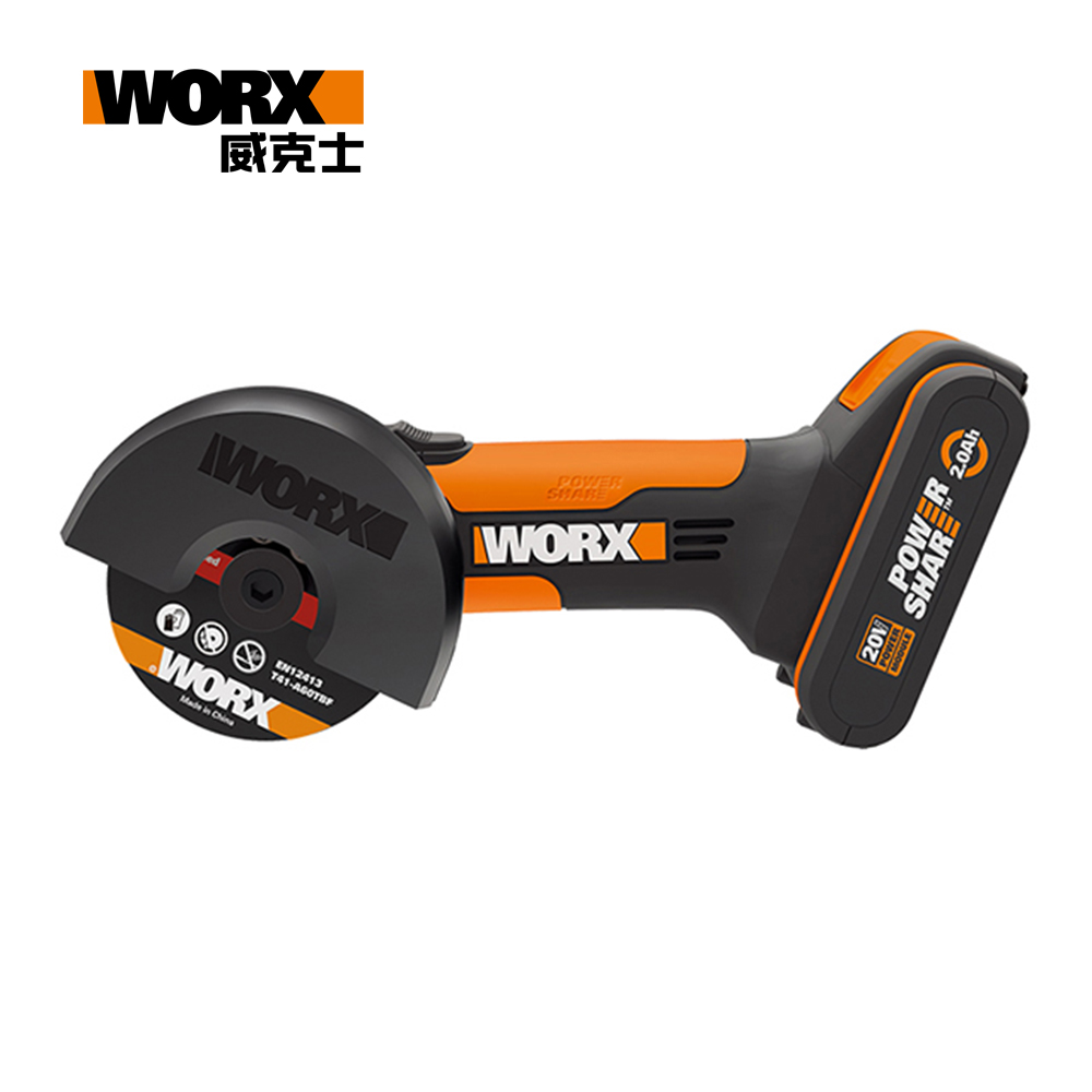WORX 威克士 20V/76MM 迷你角磨機 WX801