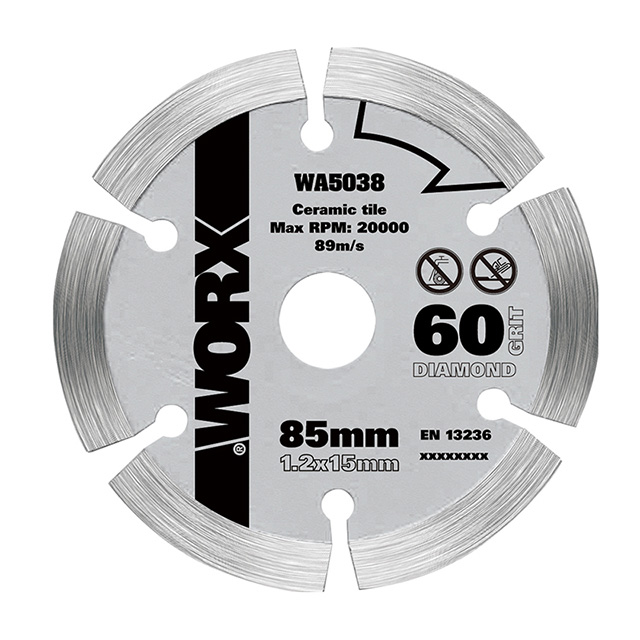 WORX 威克士 85mm 金剛石 鑽石 diamond grit鋸片 WA5038