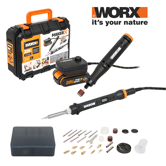 WORX 威克士 造物者 Maker-X系列 調速刻磨機/電磨筆組合 WX988