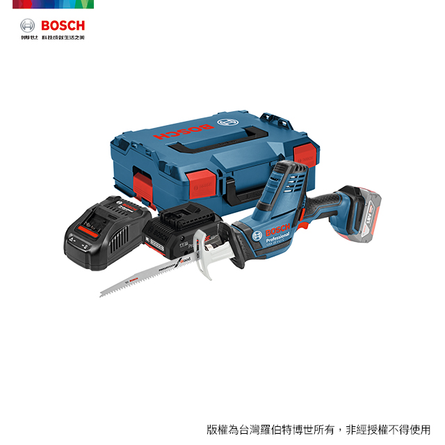 修繕之人▼原$11000BOSCH 18V 超核芯鋰電軍刀鋸 GSA 18 V-LI C 4.0Ah 工具箱套裝組