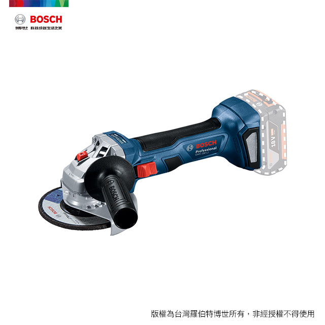 BOSCH 18V 免碳刷 4英吋砂輪機 GWS 180-LI (空機)
