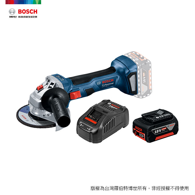 修繕之人▼原$9990BOSCH 18V 免碳刷 4英吋砂輪機 GWS 180-LI