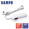 SAMPO 聲寶單切2孔3座15呎延長線(4.5m) EL-U13T15TA
