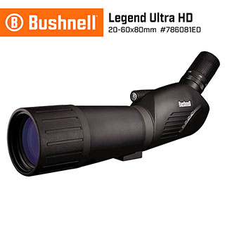 (福利品)【美國 Bushnell 倍視能】Legend Ultra HD 20-60x80mm ED螢石專業級賞鳥型單筒望遠鏡 786081ED