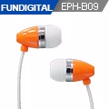 FUNDIGITAL 彩色精靈內耳式耳機-橘精靈